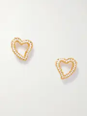[Pacharee] Pacharee - Valentine Gold-plated Pearl Earrings - One size One size Gold
