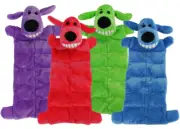 Multipet 12-Inch Squeaker Mat Loofa Assorted Dog Toy (Sold Individually)