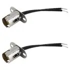 2Pcs 1157 BAY15D Car Truck LED Light Bulb Socket Lamp Holder With Wire Connector