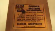 Vintage Ceil Heat Baseboard Heater Corner Section. Series 20,25,30 Ceilheat. End