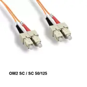 [10pc] Kentek 2m OM2 SC to SC Multi-Mode Fiber Optic Cable 50/125 Duplex OFNR