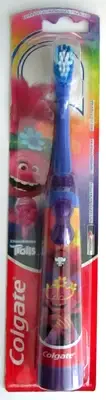 Colgate Kids Toothbrush Trolls Extra Soft 1 Battery Powered Non Spin Purple