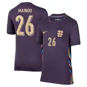 England Nike Away Stadium Shirt 2024 - Kids with Mainoo 26 printing