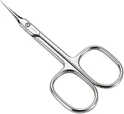 JARVISTAR Extra Fine Small Nail Scissors, Multipurpose Stainless Steel Cuticle Manicure Beauty Pedicure Grooming for Women, Fingernail, Toenail, Eyelash, Eyebrow, Dry Skin, Curved Blade 3.66 Inch