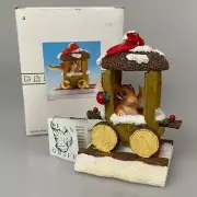 Charming Tails Christmas Xmas Holiday Train Chauncey Chipmunk BOX Dean Griff