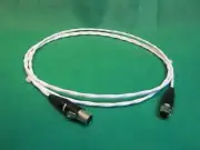 2 Ft Silver Plated Mini Tiny XLR Female to Female Audio Balanced Cable.