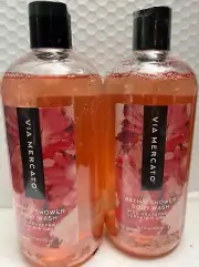 BELLA VIA MERCATO BATH& SHOWER BODY WASH PINK GRAPEFRUIT 16.9FLOZ(2PIECES) ITALY