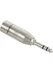 Amazon Basics XLR Male to 1/4 Inch TRS Adapter Silver