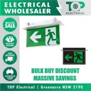 3A Slim Blade Emergency Exit Sign LED Light Ceiling Recessed Flush Mount Running