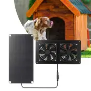 10W 12V Solar Panel Exhaust Fan Set Solar Vent Exhaust Fan for Shed Windows