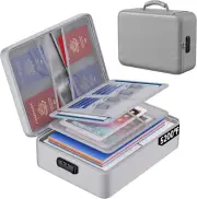 5200°F Fireproof Document Bag with Lock, Upgraded Heat Insulated Fireproof＆Water