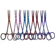 9x Fishing Hemostats Locking Forceps Pliers Clamps Hook Remover STR + CRV Jaws