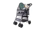 Ibiyaya Cloud 9 Pet Stroller for Dogs & Cats, Mint Green