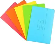 Bantex Document Wallet Foolscap Manilla Board Assorted Colours 230gsm Pack of 10 [Item No. 100852431]