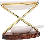 Yardenfun Ceramic Wax Melt Burner Essential Oil Diffuser with Capacity Aromatherapy Candle Holder for Home Office Yoga Room Decor Easy to Clean
