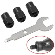 3pcs Mini Drill Chuck M8X0.75mm Chuck Nut Rotary-Tool Accessories + Wrench