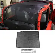 Roof Sunshade Mesh Cover Top UV protection Net for 2-Door Jeep Wrangler JL 2018+ (for: Jeep)