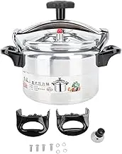 Baxnore Commercial Pressure Cooker, Thickened Aluminum Alloy Pressure Canner with Ceramic Coating, Explosion Proof Dual Valve System for Household Restaurant, Stovetop Compatible (4L)