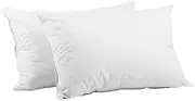 Giselle Bedding Set of 2 Goose Feather and Down Pillow - White