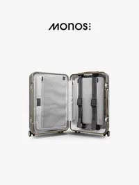 在飛比找Yahoo!奇摩拍賣優惠-Monos加拿大行李箱20寸拉桿箱商務框密碼鎖箱靜音輪登機箱