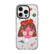 iPhone 16 Pro Clear Case MagSafe Compatible COSMIC GIRL by Daria Solak Illustrations
