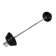 87KG Total - 180cm OLYMPIC BARBELL BAR WEIGHT SET - A PAIR FREE SPRING COLLAR