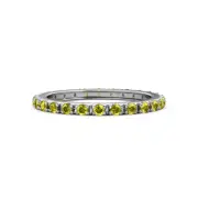 TriJewels Yellow Diamond French Set Eternity Ring 0.99 ctw* 14K Gold JP:125617