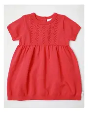 [Sprout] Knit Summer Dress in Coral
