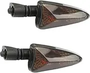 Front Rear Turning Indicator Lights Motorcycle Front Rear Turn Signal Indicator Blinker, for Triumph, for TIGER 800 1050 Daytona 675 675R 2009-2015 Motorcycle Turn Signal Lights(BLACK Smoke 36