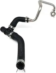 Turbocharger Coo-lant Hose Cooling Pipe Return Line Fit for Mini Cooper R55 R56 R57 R58 R59 R60 R61 2011-2014 Radiator Return Pipe with Aluminum Fitting Replace 11539845352