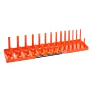 Hansen Global 1205 1/2" Drive SAE Socket Organizer Holder Tray - Orange