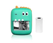Mini Thermal Printer Multifunction Portable Sticker Maker Instant Photo Inkless Printing Support BT Connection for Smartphone with 1 Paper Rolls 57mm Compa