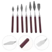 7 Pcs Painting Scraper Color Mixing Spatulas Spackle Texture Art Supplies Tool