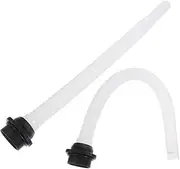 COMPUKAS 2pcs Plastic Oil Transfer Tubes for Gasoline and Fuel Line Fitting Durable Hose with Precision Spout for Efficient Automotive and Industrial Use