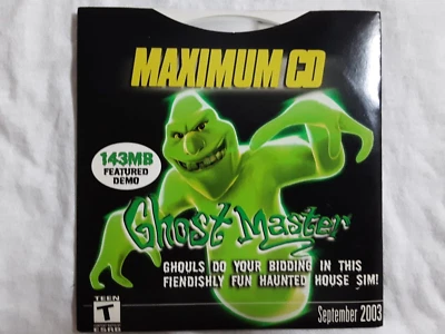 Ghost Master game demo Maximum CD Sept 2003 FREE SHIPPING haunted house sim NEW