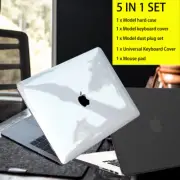 5-IN-1 SETA For MacBook Air Pro Case+Keyboard Cover+Plug 13"14"15" Inch M4 M3 M2