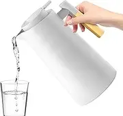 Coffee Carafes for Keeping Hot - 1000ml Glass Lined Juice Carafe - Tea Jug, Beverage Dispenser, Water Pitcher for Kitchen Camping Restaurant Outdoor