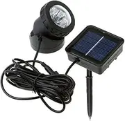WONFAST Underwater Solar Pond Lights, Waterproof Submersible Lamps, Projector Light, 6 LED Reflector, Fish Tank Light, Garden, Pool, Backyard, Landscape, Outdoor Lighting (Warm White)
