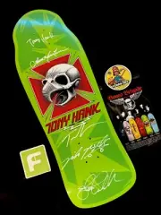 TEAM SIGNED Tony Hawk Bones Brigade 15 Powell Peralta Skateboard Deck 5 AUTOS