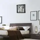 8.6 inch Wall Clock Digital Alarm Clock Calendar Temperature Display Modern 12