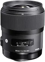 Sigma 4340954 35mm f/1.4 DG HSM Art for Canon, Black