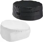 [NOLITOY] 2pcs Lightweight Breathable Elastic Cooking Caps for Men Women for Restaurants Hotels Food Processing Environments