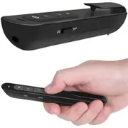 Wireless Presenter, Hyperlink Volume Control Presentation Remote Control Pointer Slide Advancer (Black)