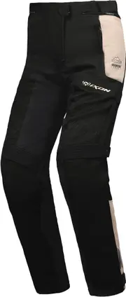 Ixon M-Njord Motorcycle Textile Pants, black-beige, Size M for Men Black Beige