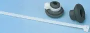 SES Sterling DV WIRE CABLE CLAMPS 10Pcs 18mm Max Bundle, Black Polychloroprene