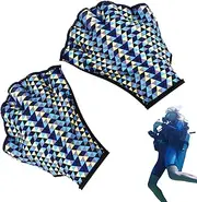 Swimming Gloves Men, Webbed Swim Gloves, Webbed Power Swimming Gloves for Men, Women, Scuba Diving, Snorkeling, Spearfishing, Surfing in Cold Water, Ultra Thin Hand Fins, Pool Swim Paddles for Water A
