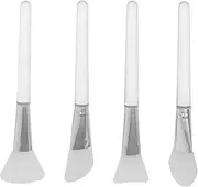 UTHCLO 4PCS Silicone Makeup Applicator Set Easy to Clean Facial Mask Brushes for Even Coverage Travel Friendly Spatula for Mud and Clay Masks Gentle All Skin Types