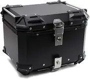 SaZaK 45L Motorcycle Rear Trunk Aluminum Alloy Luggage Casees Quick Release Motorbike Tail Storage Box Waterproof with 2 Keys