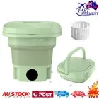 Mini Portable Washing Machine Bucket Folding Laundry Machine Washing Clothes Au+