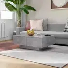 NNEVL Coffee Table Concrete Grey 90x60x31 cm Chipboard